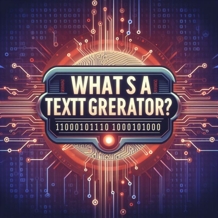 ¿Qué es un Generador de Texto?